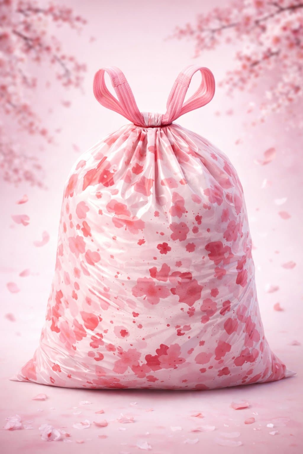 Sac poubelle NABELL parfum Cherry Blossom — Fleur de cerisier — rose poudré