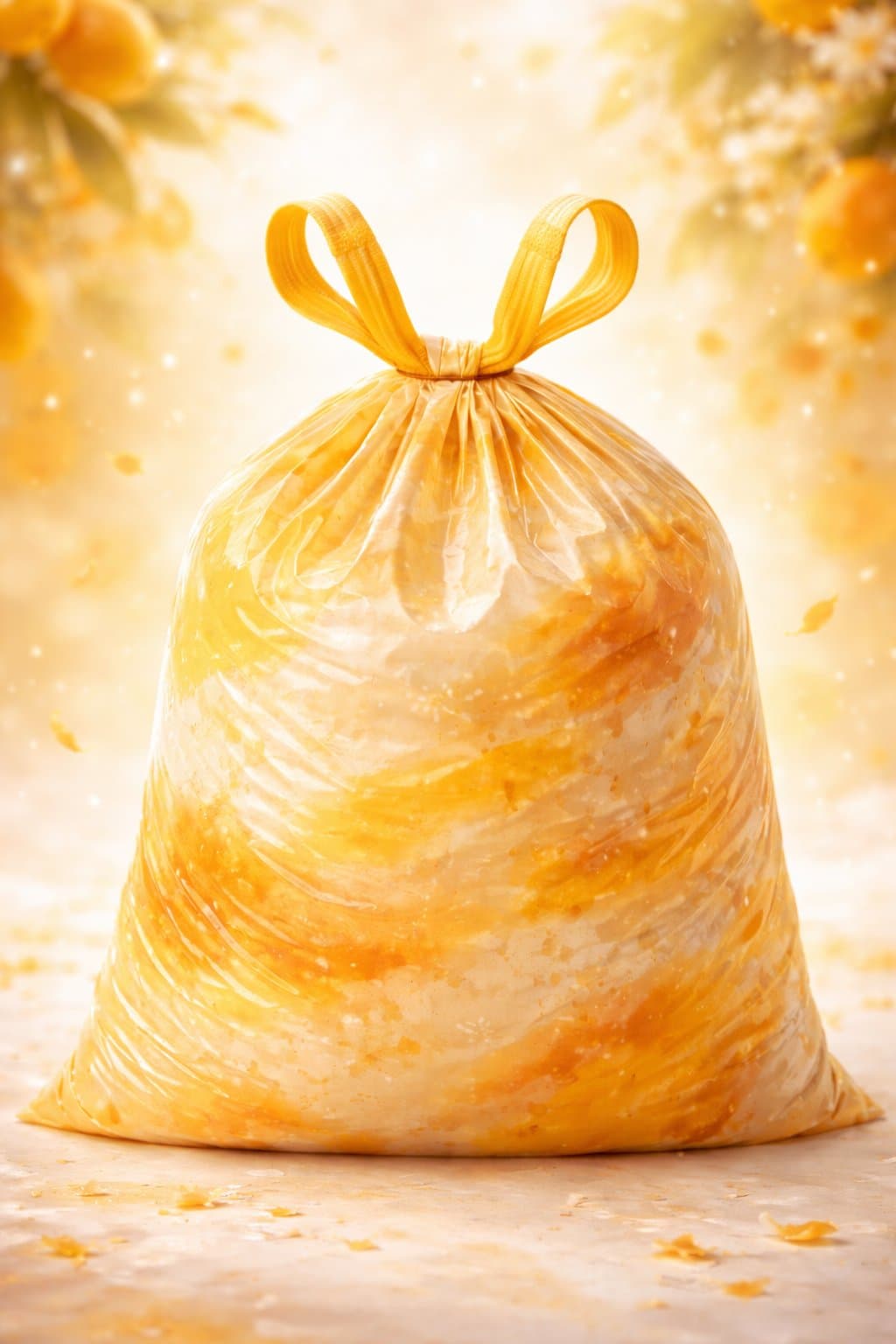 Sac poubelle NABELL parfum Mango-Passion — Mangue & fruit de la passion — jaune solaire